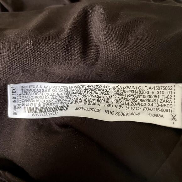 NWT Zara Sequin High Neck Metallic Cut Out Open Back Midi Dress Medium - Picture 9 of 9